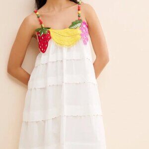 FARM Rio Fruit Tiered Maxi Dress Size M